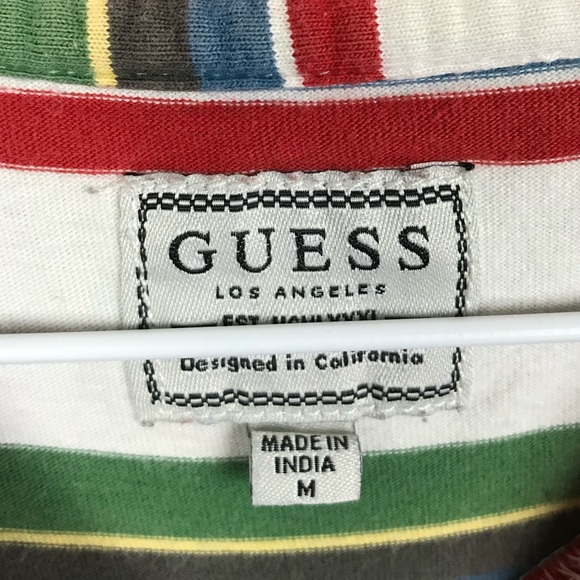 Vintage Guess Embroider Collar Neck Spellout Shirt - Picture 4 of 7